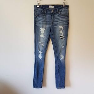 BKE Denim Women Payton 32x31.5 Universal Fit Mid Rise Skinny Jeans Denim ABK3537